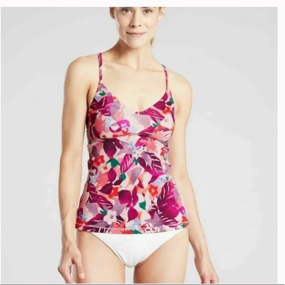 ATHLETA Tankini NWT Daybreak Tropic Triangle  Swim - Picture 12 of 12